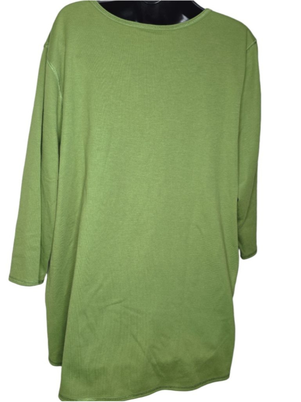 Avenue Green Tunic Top with Beaded Detail Women’s Plus Size 22 - Picture 3 of 5